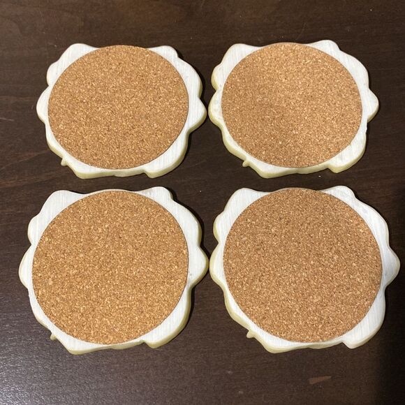 Hand painted Elephants Coaster Set of 4 and Holder - Picture 6 of 9